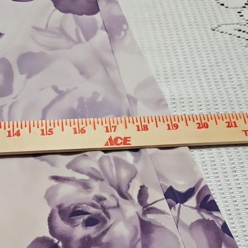 Floral Purple Sleeveless Dress - Picture 11 of 14